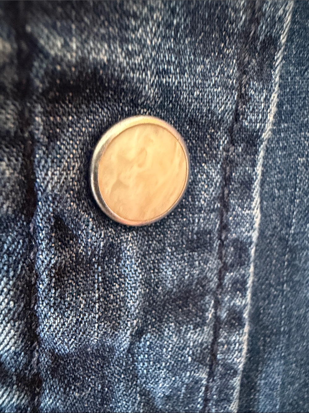 Lucky Brand Indigo Western Shirt with snap buttons - Picture 5 of 8